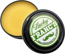 Lucky Franc's Unscented Mustache Wax for Men. Strong Frim Hold Stache Wax For Men's Grooming. All Natural Scent Free Formula With Beeswax And Coconut Oil. USA Made Mustache Styling Wax 2 Ounces