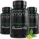 (3包) Smarter L-Theanine 250mg 补充品,用N-GMO Flaxseed Oil,150 液态软胶