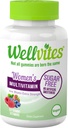 Wellvites 无糖多维特敏胶给携带生物素的妇女,Vegan,非GMO-女性维生素,维生素A,B6和B12,无人工甜甜剂,无糖无糖,60 Counter(30天供应)