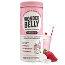 Wonderbelly Antacid, 有效的心脏烧伤和即时酸消化缓解, 超强可切片, 1000毫克碳酸钙, No Talc 或 Dye, 草莓奶昔, 60 Counter