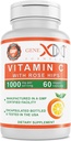 Genex公式 1000mg 维生素C 配有玫瑰HIPS(60 Capsules) 支持健康免疫系统 - 非GMO, Gluten Free, Vegan(60天供应)