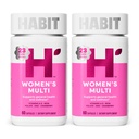 Habit Womens Multi Supplement 2 Pack (120 Capsules) - 新外观,支持一般健康与健康,23 基本维生素和矿物,水果提取物,Folate,铁,B12,Biotin,非GMO