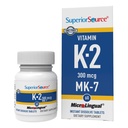 高级维生素K2 MK-7(Menaquinone-7) 300 mcg - 骨强力与健康支持补充剂 - 艾滋病健康心脏功能 - 爱心 - 60种次语言溶解药片