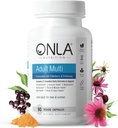 ONLA 妇女80mg的老年莓补充剂 -- -- 与Echinacea和老年莓一起提供免疫支持的Vegan 多维坦 -- -- 非GMO,无Gluten日报 -- -- 3个月供应(2025年5月)