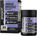 ONNIT 新Mood Daily压力支持卡普尔,IGENTM 非GMO测试,睡眠和Mood支持男女补充,每日压力管理卡普尔,30 Counter