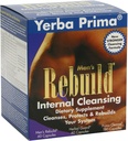 Yerba Prima Men's Rebuilding cleanning Programbox - 整个身体的30天内部清洁 - 为常规性支持用超亚苯基苯基Clay & Psyllium制作的调味剂