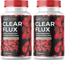 (2 Pack) 清流补充除毒清洁剂, Capsules 血船清洁剂支持高级公式, CleanFlux Capsules 最大强度 所有天然维生素健康(120 Capsules)