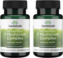 Swanson 全谱 7 蘑菇综合体 60 Veg Caps(2 Pack)