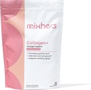 MIXHERS Collagen Powder Supplement QQ 30-Day Supplement 与海洋Collagen,蛋白质粉,维生素C,和Peptides QQ 皮肤,头发和钉子 支持女性 QQ 香草 Cream Flavor