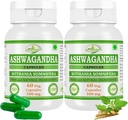 Ashwagandha (Withania Somnifera) 男子和女子卡普苏勒斯 | Ayurvedic 草药补充 | Ayurvedic 草药补充 | Ayurvedic 草药补充 | Ayurvedic 草药 | Ayurvedic 草药补充 | Ayurvedic 草药补充 | Ayurvedic | Ayurvedic | Ayurvigie 60 Veggie Capsules | Ahwagandha Root(2瓶60 Capsules)