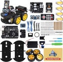 ELEGOO UNO R3 智能机器人车 Kit V4 为年龄大的孩子们提供Arduino机器人学 8 - 12 12 - 16 STEM 科学 Kits 编码礼物 为8 9 10 12 13 14 15 16岁男孩少女凉爽的工程建筑玩具