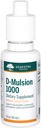 Genestra Brands D-Mulsion 1000 - 液体维生素D补充剂 - 天然柠檬火焰 - 1 Fl Oz