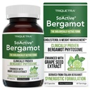 SoActive Bergamot: 2.5X 更有效,意大利 Citrus Bergamot Phytosome - 临床验证 QQ 用葡萄种子提取增强 - 支持胆固醇和重量管理(60 Capsules)