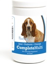 健康喂养 Basset 猎犬全在一个多维特敏软壳 90 个计数