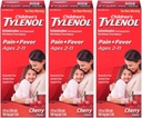 Tylenol Chld Cherry Liq 尺寸 4 Fl oz Tylenol 儿童樱桃爆破口服暂停包装 3
