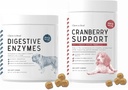 消化酶和亲生药以及Cranberry UTI 对狗的支持 -- -- 支持健康消化剂,帮助营养吸收 -- -- 健康泌尿剂和Bladder功能 -- -- 120个软嚼