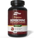 NutriFlair Berberine with Ceylon Cinnamon 1450mg Supplement – 120 Capsules → 高概率公式 与 Berberine HCl 和 有机锡兰 Cinnamon → 非 GMO , Vegan , Gluten-Free