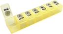 EZY DOSE周刊(7天) 每日药丸案,药品计划员,维生素组织者,补充容器,大比较,黄黛日设计,易开,旅行友好,BPA免费