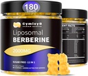12 in 1 Berberine HCL Gummys - 高生物利用率 Liposomal Berberine Gummys with for women and Men, Berberine with Ceylon Cinnamon & Vegan Supplement - AMPK Actionivator (180 Counter) 百百百草枯 百草枯 百草枯