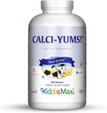 Maxi Health KiddieMax Calcium - CalciYum! - 火焰 - 动物形状的Chewies - 科舍尔(180个伯爵)