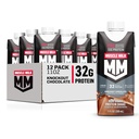 Muscle Milk Pro 高级营养蛋白摇摆,击倒巧克力,11 Fl Oz Carton,12 Pack,32g蛋白,1g 糖,16 Vitamins & Minerals,5g 纤维,工作回收,包装May Vary