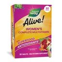 自然之道还活着! Daily Complete multivitamin for Women, 支持能量代谢, 头发, 皮肤和钉子 *, B-维生素, 超食品抗氧化剂, 50 片 (包装 May Vary)