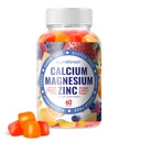 镁锌钙 补充胶体 - 配有维生素D3 K2 镁 胶体 - 橙色贝里 Flavored Vegan 糖无胶体 Free Gluten Free Chewable for Men Women Kids