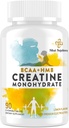 含BCAA & HMB的Creatine单水合物8-in-1, 雄性和雌性为5000毫克, 含Creatine Chews for Muscle, recover, 耐力和强力, 高吸附,柠檬火焰,无糖, 90片