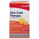 LEADER 锌冷疗法 Chewwable 片,非醉心的Homopathic 锌补充品, 减少持续时间和冷症状的严重性, 快速代理冷药, Citrus Flavor, 无糖, 25 Counter