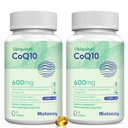 CoQ10 600mg 软胶 高吸附性 CoQ10 Ubiquinol 补充 → 用维生素E和Omega 3 增强的形态 6 9 → 抗氧化剂 动力室 健康好 → 120 软胶