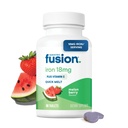 Bariatric Fusion 铁补充品 女性快速熔融 糖自由溶解 化学铁片  Fer Ferrous Fumaate 18 mg 铁与维生素 C | Melon Berry | Gluten,乳业和大豆自由 |90 计数