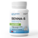 纯基因实验室 Senna-S 天然蔬菜 Laxative Plus 工具 柔软器 双行动 - 250 片 Senna Plus ~ 轻度依赖性 夜间超时辅助