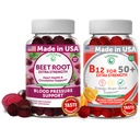 Lunakai Beet Root and Vitamin B12 成人50+套装专有抗氧化剂混合剂 - 心脏和循环支持,能量和生命力促进,高强度