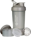 BlenderBottle Shaker 瓶装药丸组织器和蛋白质粉末ProStak系统的存储器,22-Ounce, Pebble Grey