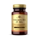 Solgar维生素B6 25 mg,100 片 - 支持能量代谢,心脏健康与健康神经系统 - B 复合补充 - Vegan, Gluten Free, 奶制品免费, Kosher - 100 服务
