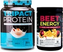 营养素 Beet Natural O2, 预研粉, Pre Workout Power, Passion Flavor (30 services) TRIPACT 蛋白粉, 7-in-1 餐具替代摇摆, 香草Latte Cinnamon Flavor (20 services)