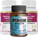 妇女健康包:2瓶阴道避孕药+1瓶Spermidine & Fisetin — 阴道、Gut & Immune健康+细胞更新和抗衰老支持