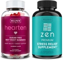WellPath Beet Root Gummys (Sugar Free) 1500 mg – Blueberry Flavor 血压支持和禅压力救济补充 + Mood支持 QQ 冷静,压力和能量支持 60 Ct