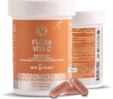 Flora Vita C 抗生素和抗氧化剂、 Liposomal Pureway C、免疫支持、Collagen助推剂加消化剂和古特支持妇女和男子-乳房杆菌和12种注册的抗生素-30天供应