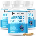 JB 健康 AREDS 2 眼维生素和矿物补充剂,包含Lutein,维生素C,Zeaxanthin,锌和维生素增强远景补充剂 - 180