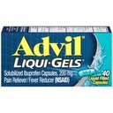 Advil Liqui-Gels 疼痛解脱器和减热器,用Ibuprofen 200mg为成年人治疗头痛、背痛、月经疼痛和联合疼痛解脱 -- -- 40个液体填充盖子