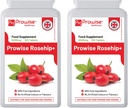 Rosehip Health+ (Pack of 2) 5000mg 120 Tablets - UK Manufactured GMP Guaranteed Quality - Suitable for Vegetarians & Vegans by Prowise Healthcare