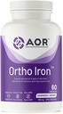 AOR, Ortho Iron,支持铁吸附和胃耐受性,健康红细胞形成,饮食补充,蔬菜,60种服务(60种Capsules).