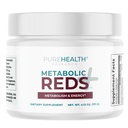 PureHealth Research Reds Superfoods 粉末 - 只有10个卡路里水果和蔬菜适配剂饮料与比特罗特,多酚,亲生粉末 - 抗氧化剂补充能源,30种服务