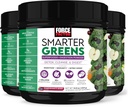 强力因素 Smarter Greens 超级食品 + Digestion Powder, 3-Pack, Greens Powder 配有 20 亿 Probiotics, 消化酶, 抗氧化剂解毒,清洁, 和支持豁免, 90 服务