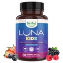 LUNA Kids ##1 儿童4+和敏感成年人睡眠援助药片 #### 自然来源的成份 ###60 x Chewable Pills ## Gentle, 配有香摩利、梅拉托宁、瓦莱里安和莱蒙巴尔姆的草药补充品
