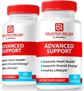 (2 Pack) 信任的救济盖,官方信任的Relief 完整支持药丸,所有稳定水平和健康流通的自然公式,Premium 补充审查(120 Capsules)
