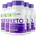 rize 实验室 - - Trim Life Labs Keto Capsules - 重量损失药丸 - 支持最大强度公式, Keto+ACV 补充(300 Capsules)