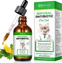 猫类抗生素,Premium Cat抗生素补充剂,猫类自然抗生素补充剂,猫类抗生素支持Immune和猫类过敏反应剂,猫类多维特敏 - 2 Fl Oz / 60ML