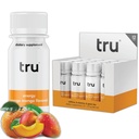 Tru Energy Shot, 外力能量饮用天然咖啡因, 绿茶, B维生素B3, B6和维生素B12, 零糖加热, Keto, Vegan, Gluten Free, 橙芒果, 2 FL OZ瓶, 12 Pack